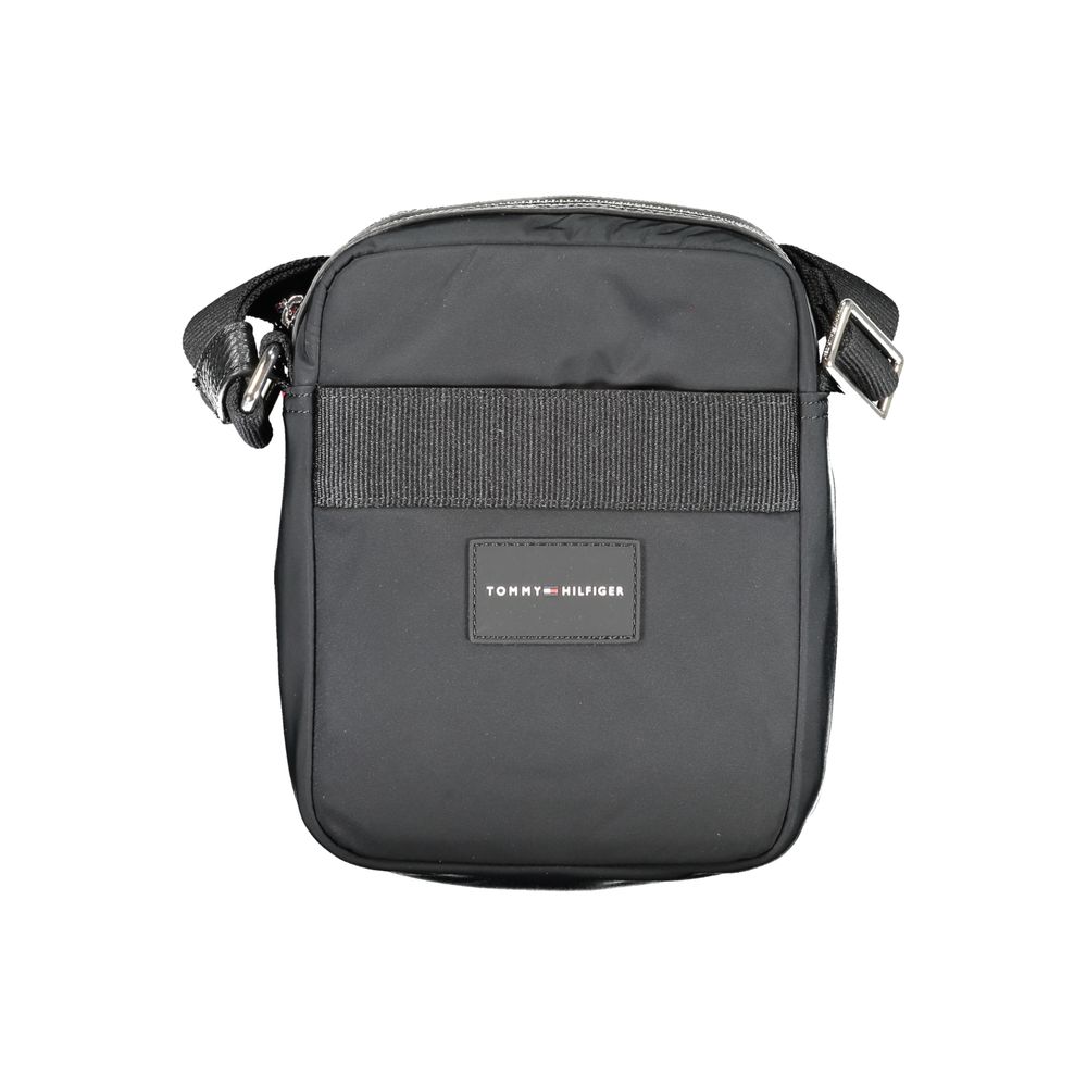 Bolso bandolera de poliéster negro
