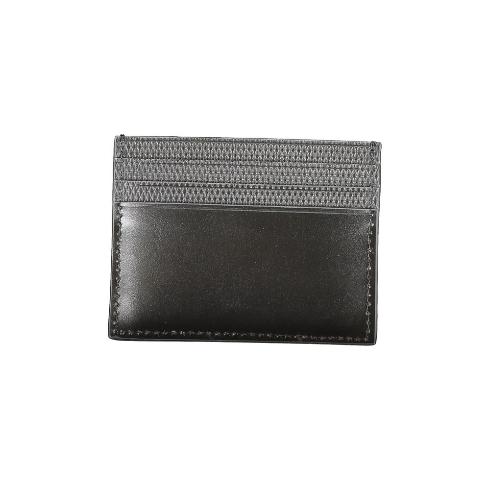 Cartera de piel negra