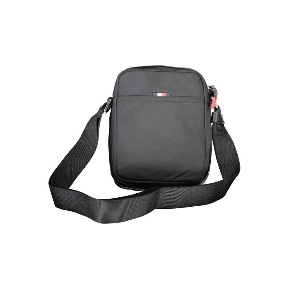 Bolso bandolera de poliéster negro