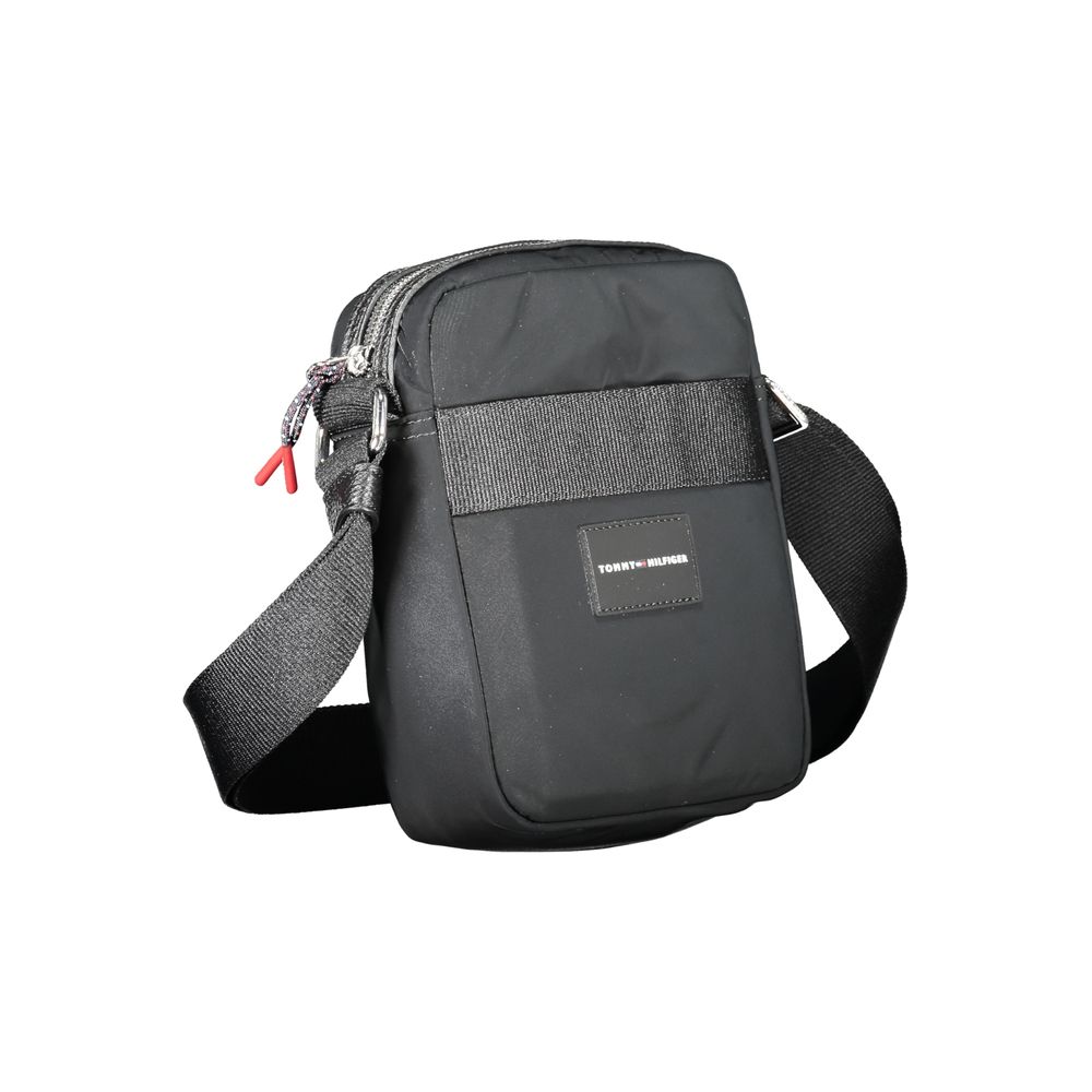 Bolso bandolera de poliéster negro