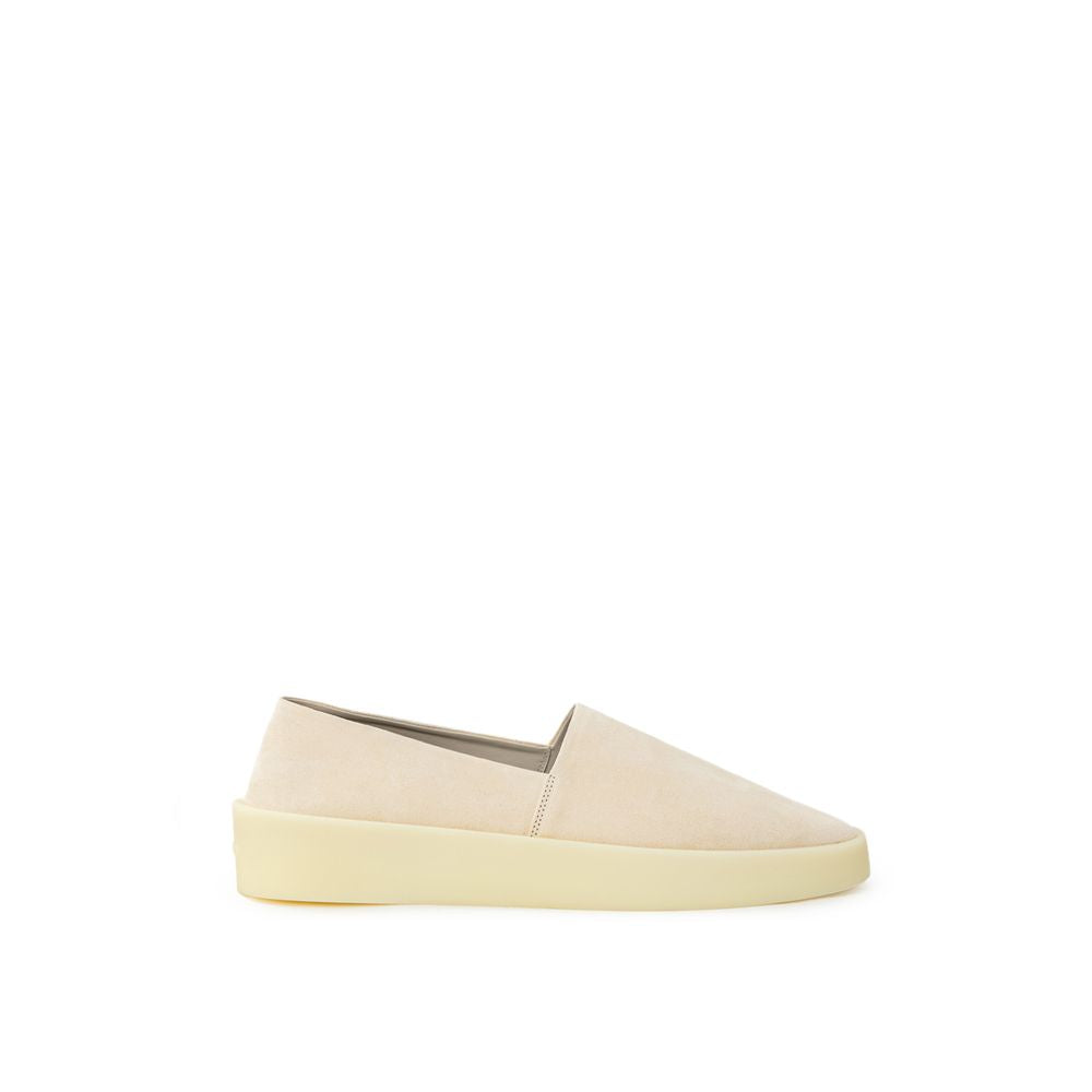 Mocasín de piel beige