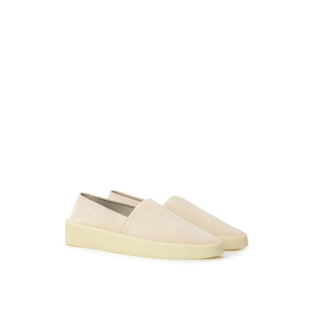 Mocasín de piel beige