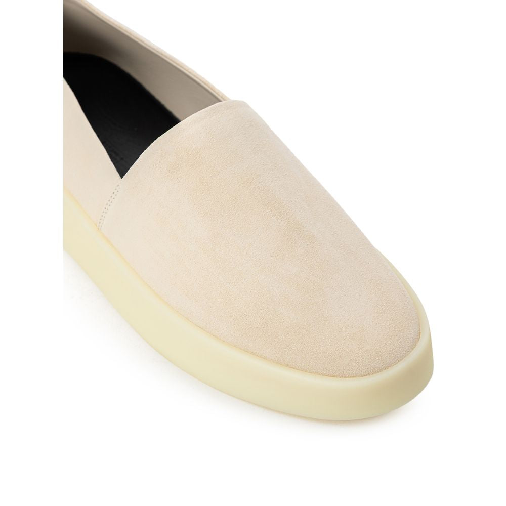 Mocasín de piel beige