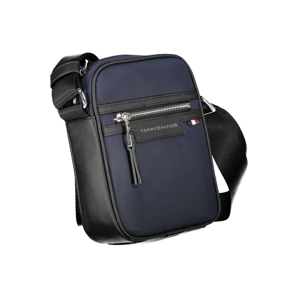 Bolso bandolera de poliéster azul