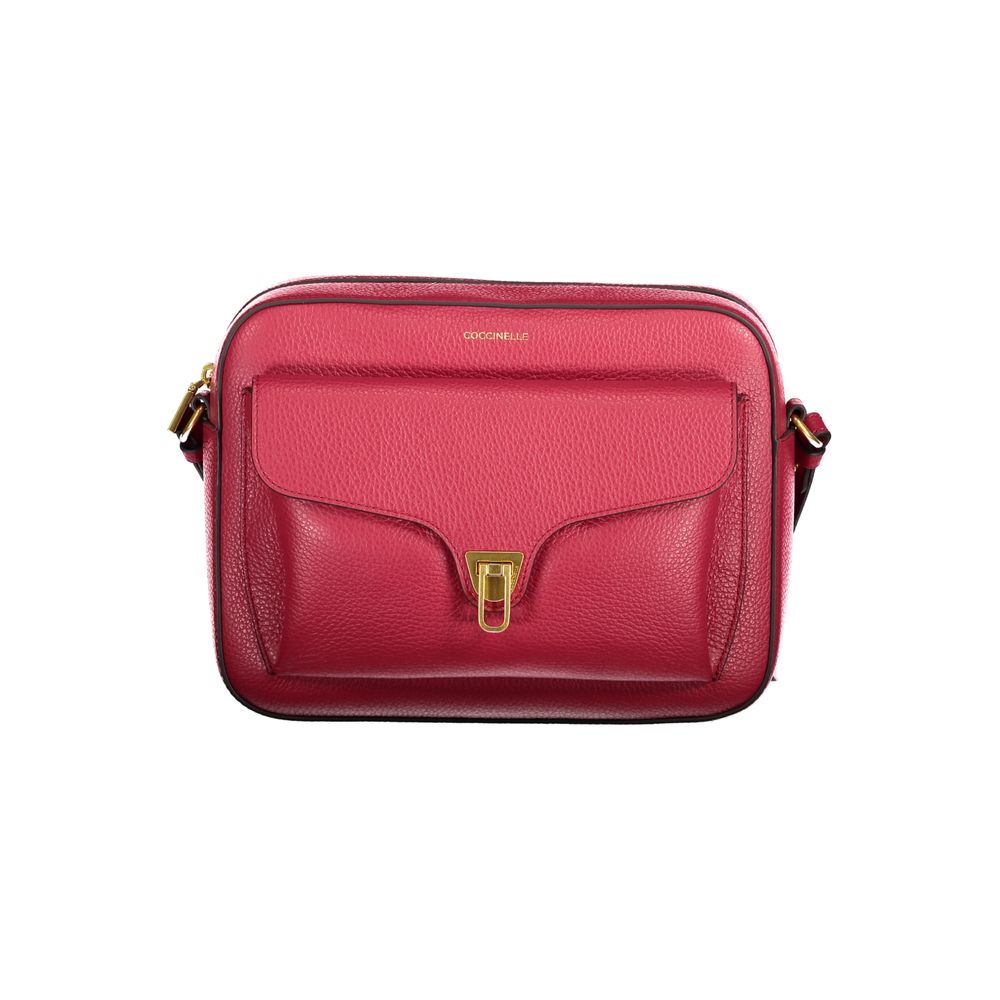Bolso de piel rojo