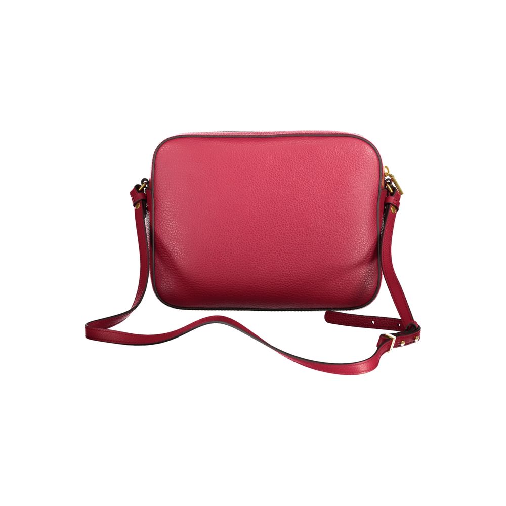 Bolso de piel rojo