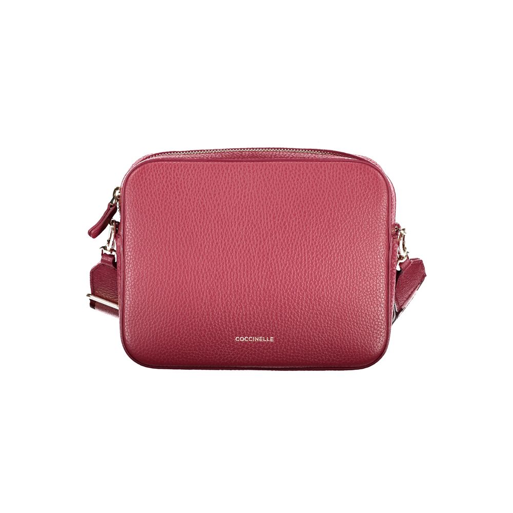 Bolso de piel rojo