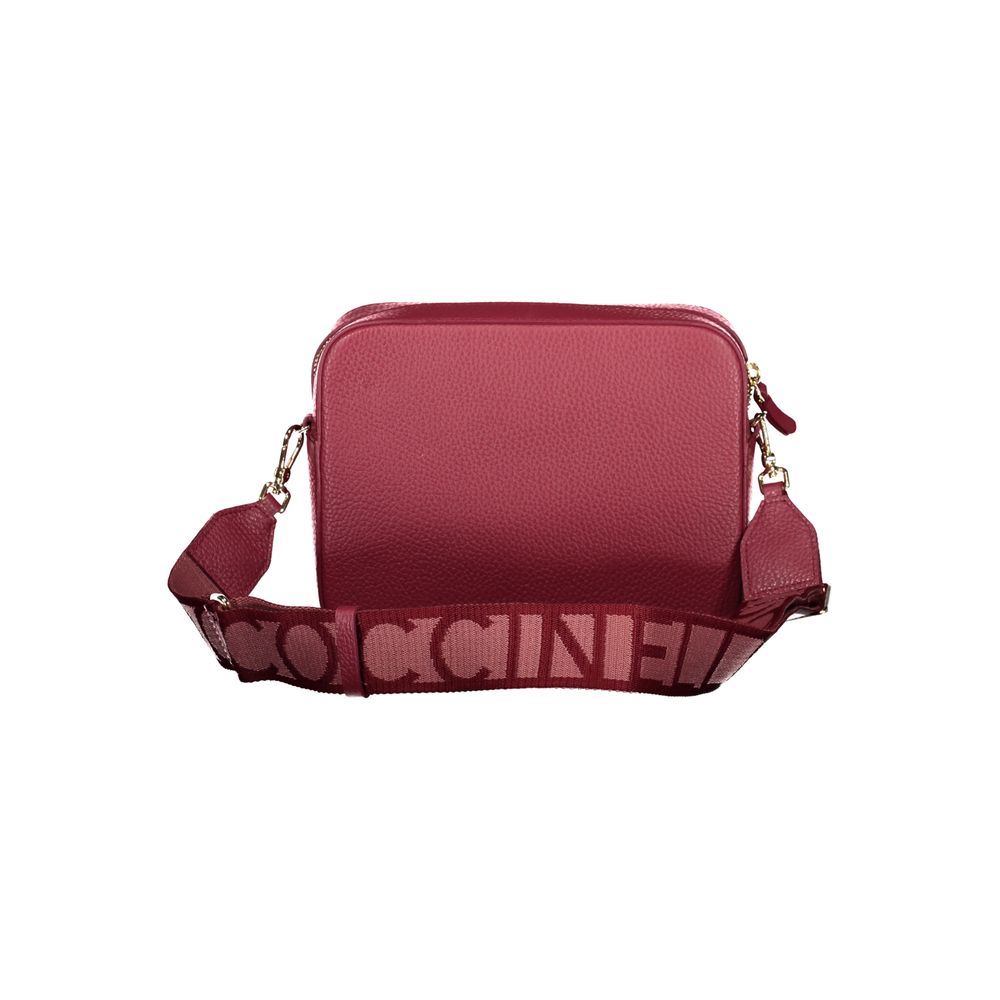 Bolso de piel rojo