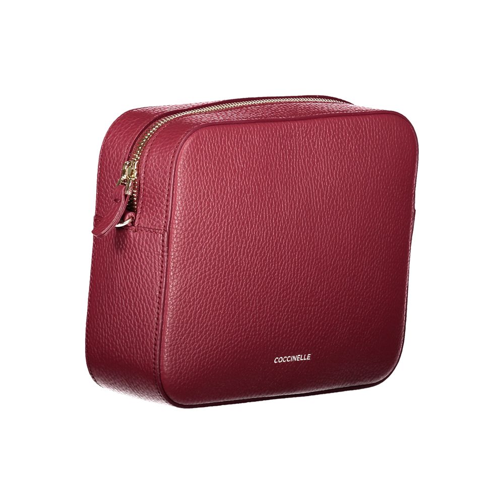 Bolso de piel rojo