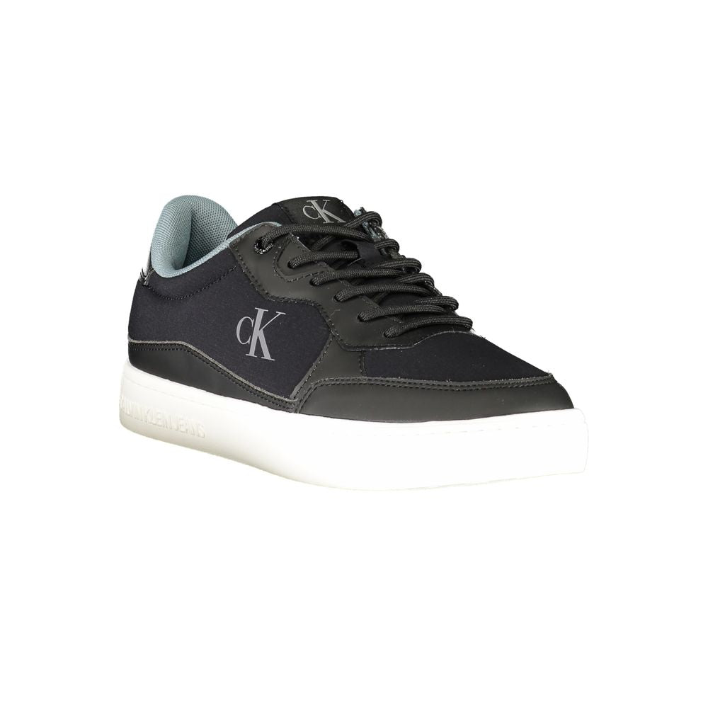 Black Polyester Sneaker