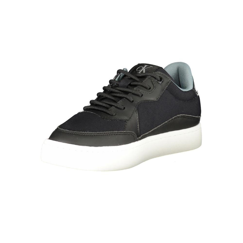 Black Polyester Sneaker
