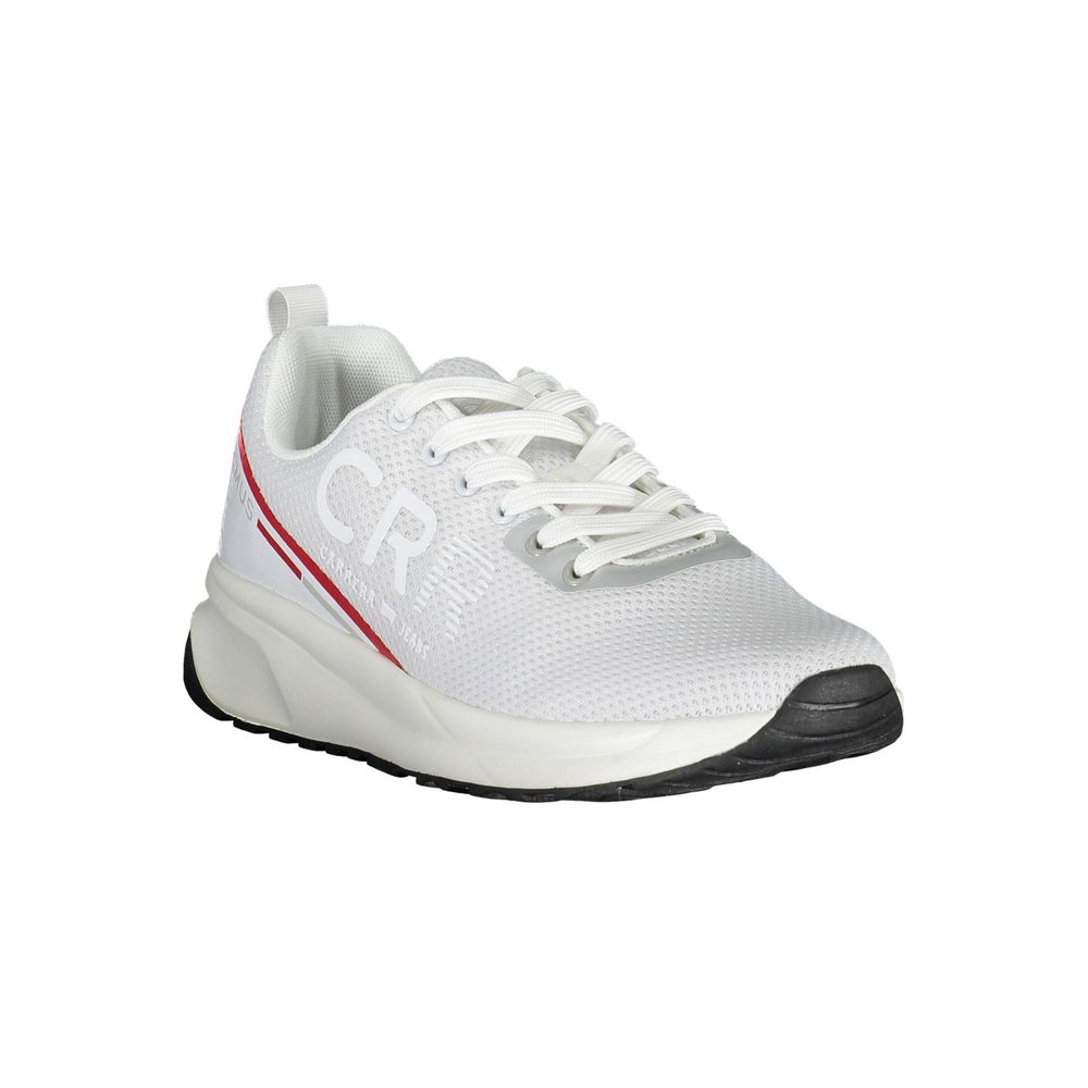 White Polyester Sneaker