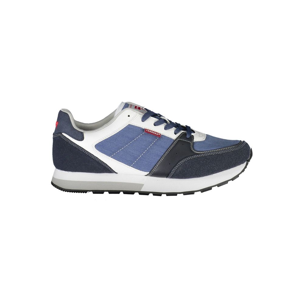 Blue Polyester Sneaker