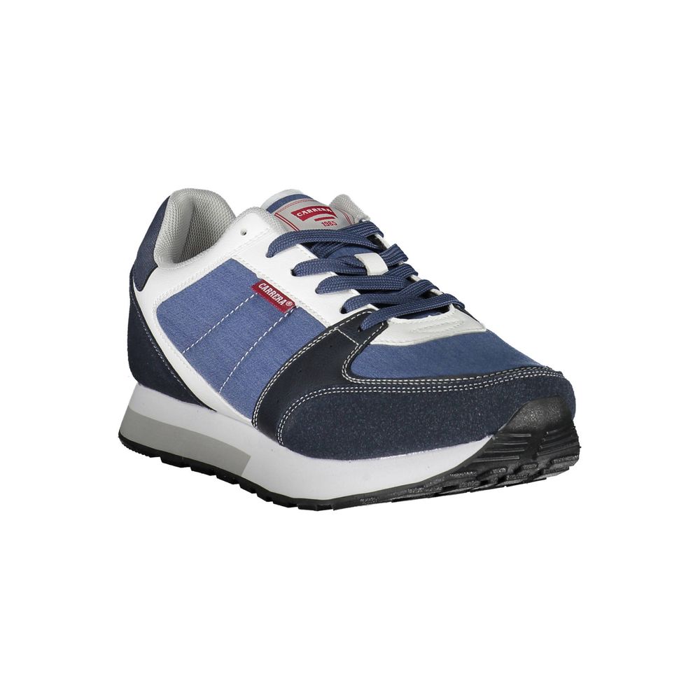 Blue Polyester Sneaker