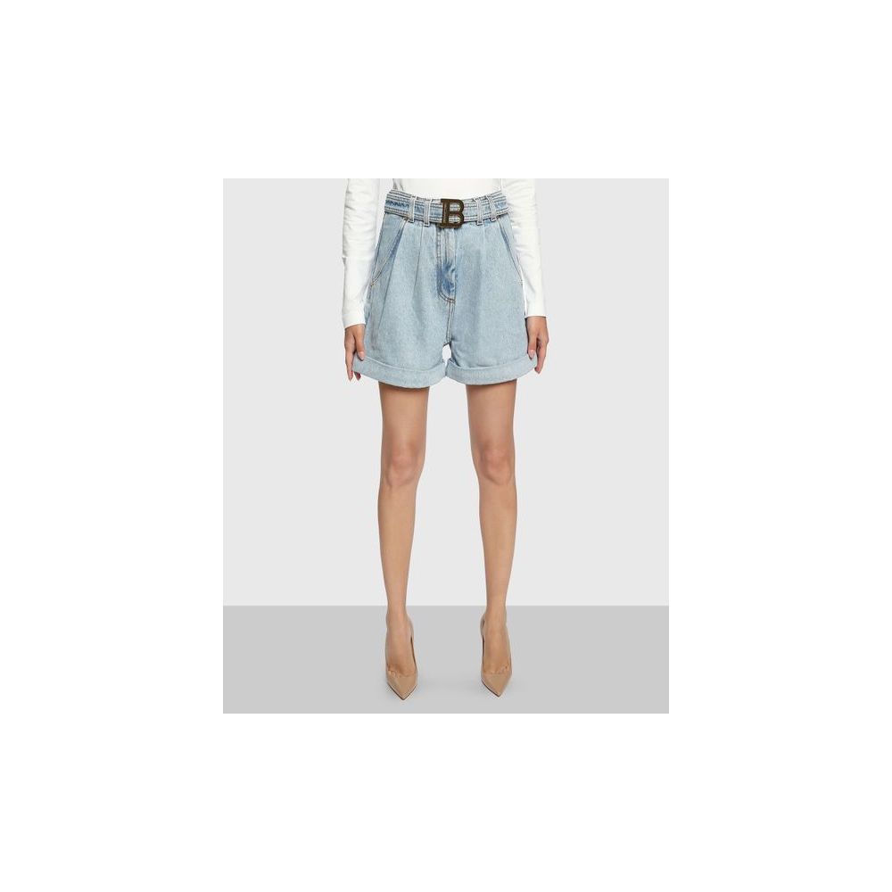 Blue Cotton Short