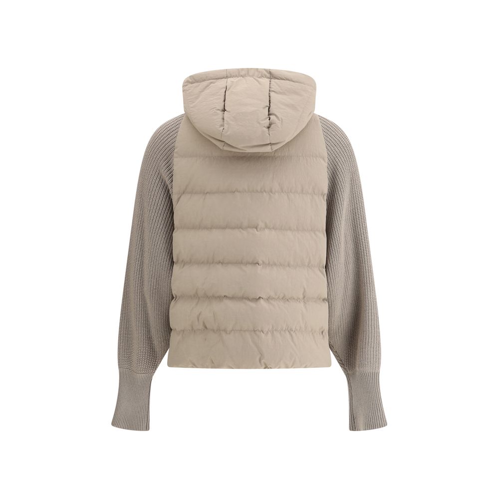 Wool sleeved Down Jacket