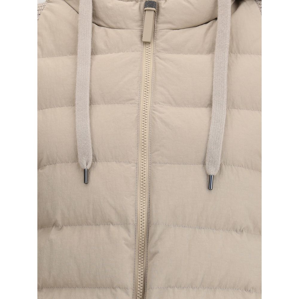Wool sleeved Down Jacket