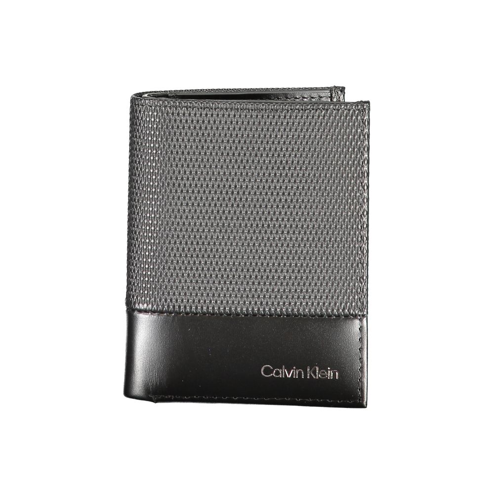 Cartera de piel negra