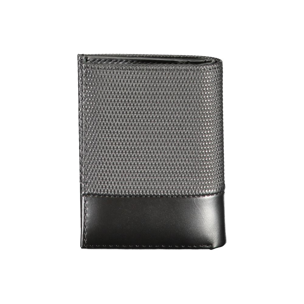 Cartera de piel negra