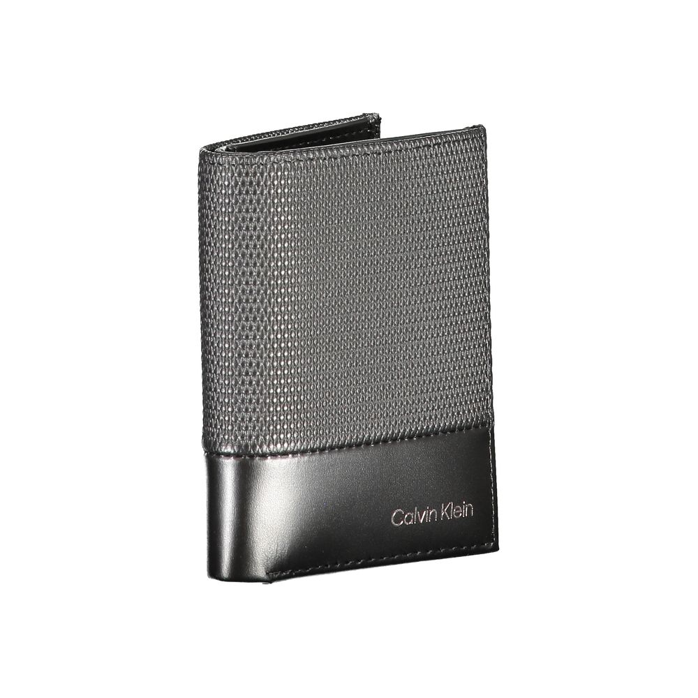 Cartera de piel negra