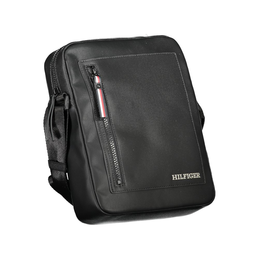 Bolso bandolera de polietileno negro