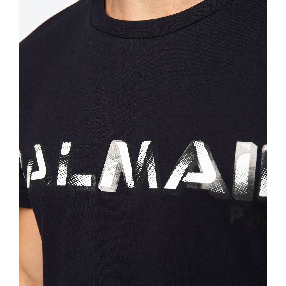 Camiseta azul de algodón