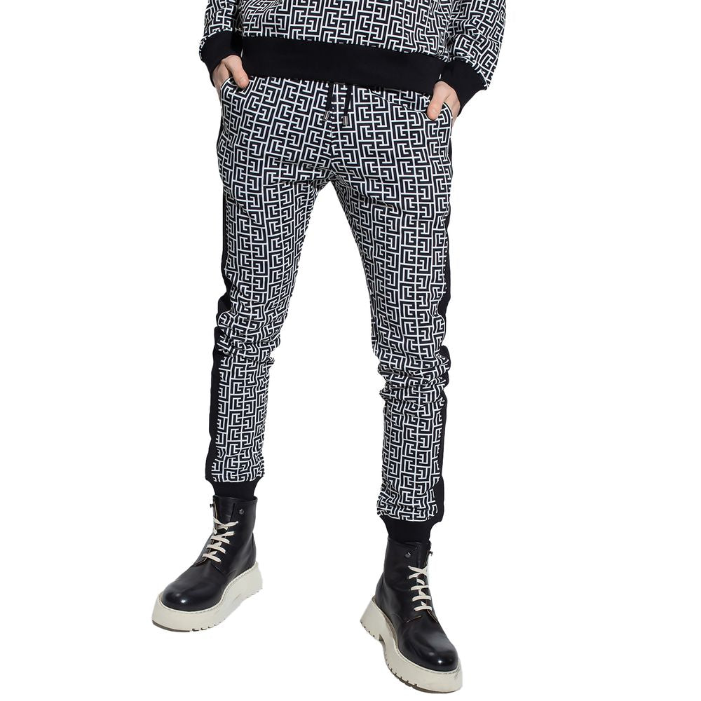 Black Cotton Jeans & Pant