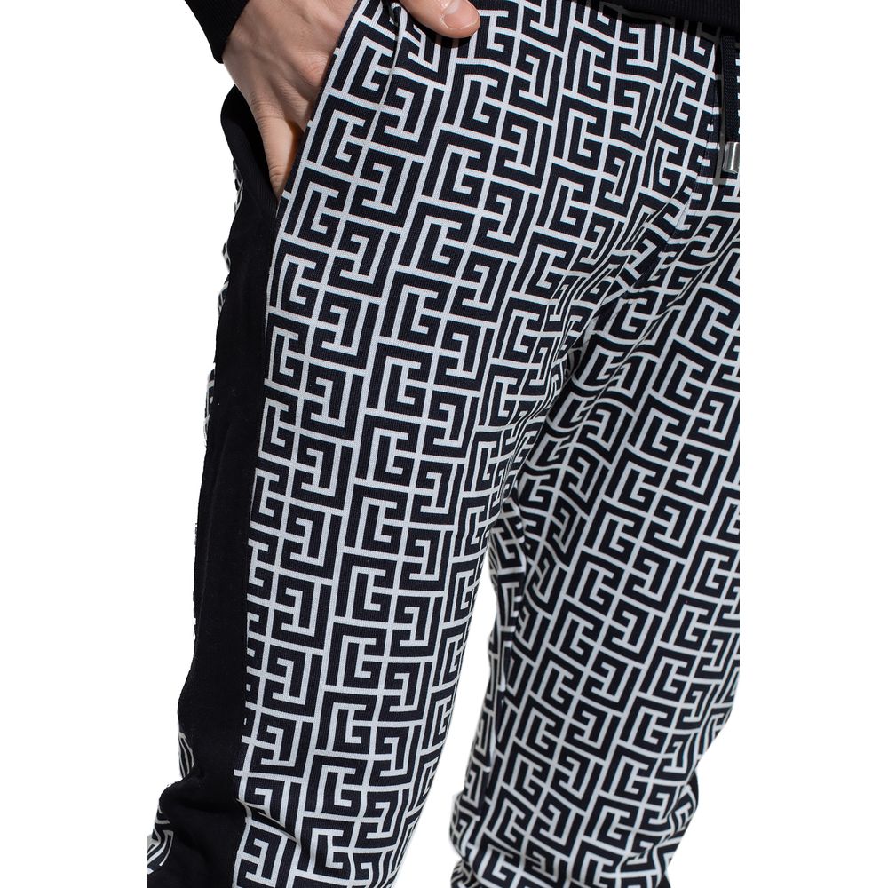 Black Cotton Jeans & Pant