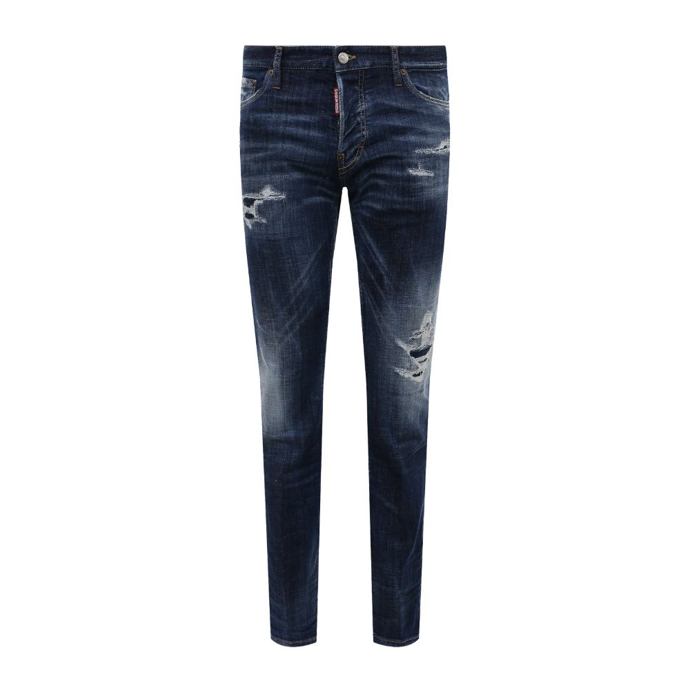 Pantalones y vaqueros de algodón azules