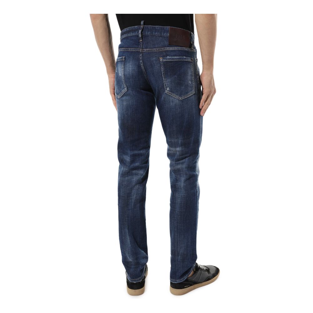 Pantalones y vaqueros de algodón azules