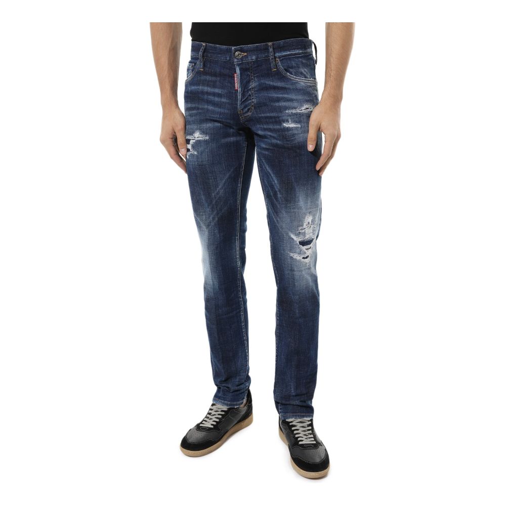 Pantalones y vaqueros de algodón azules