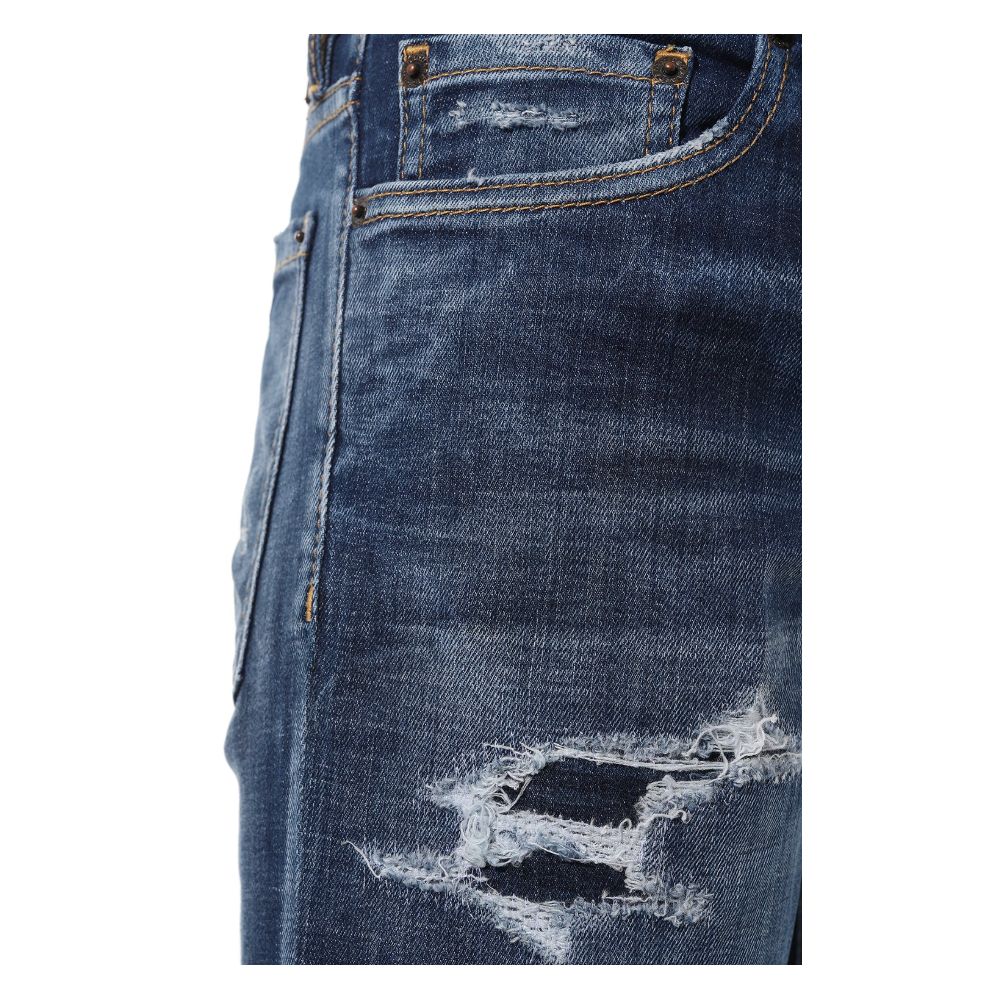 Pantalones y vaqueros de algodón azules