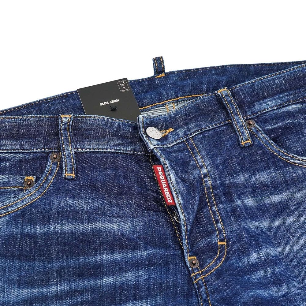 Pantalones y vaqueros de algodón azules