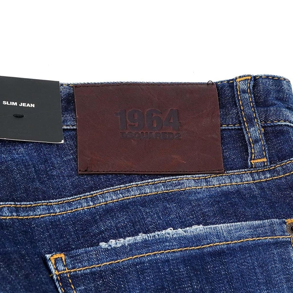 Pantalones y vaqueros de algodón azules