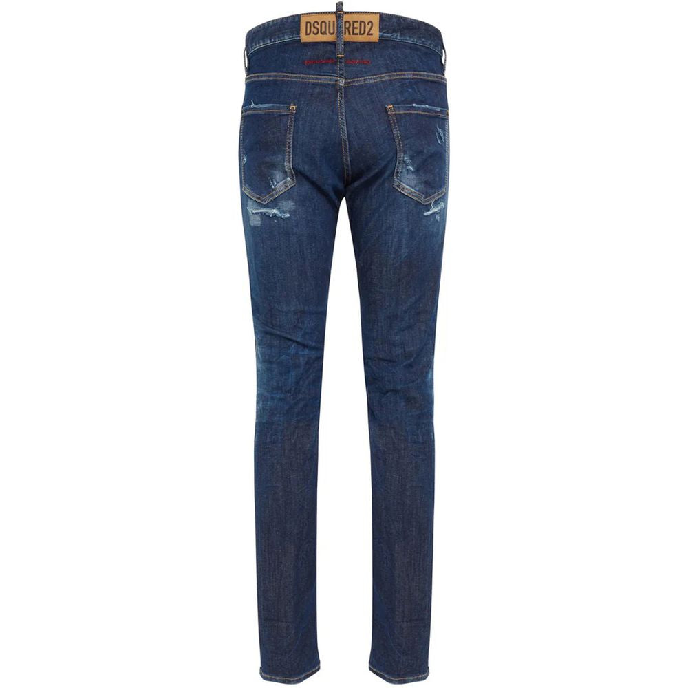 Pantalones y vaqueros de algodón azules