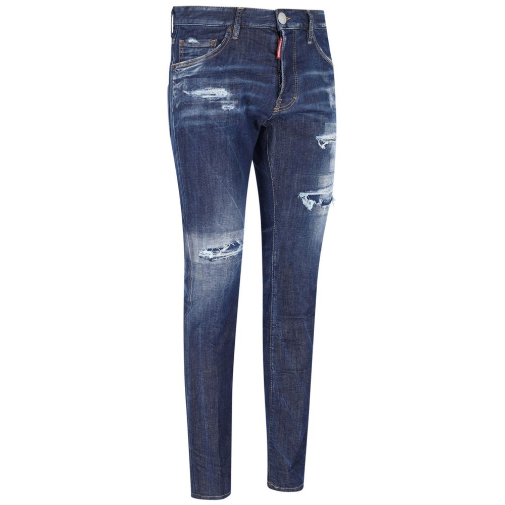 Pantalones y vaqueros de algodón azules