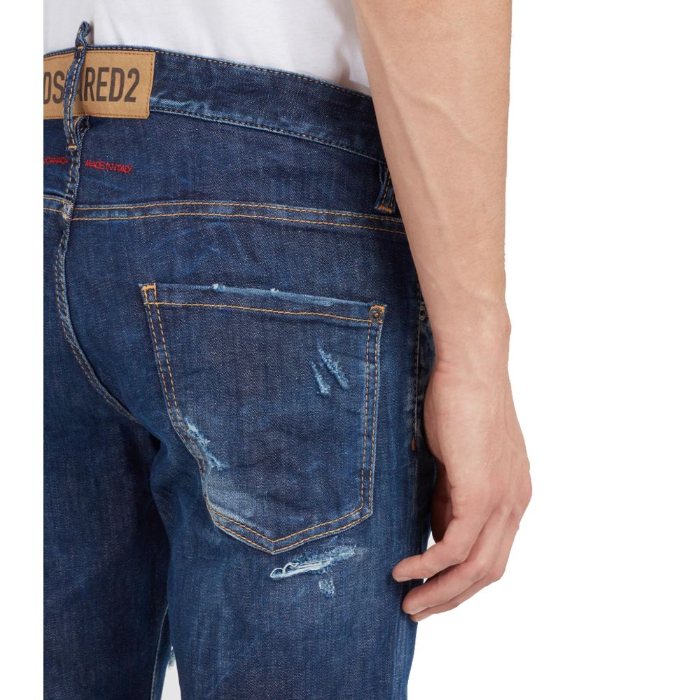 Pantalones y vaqueros de algodón azules