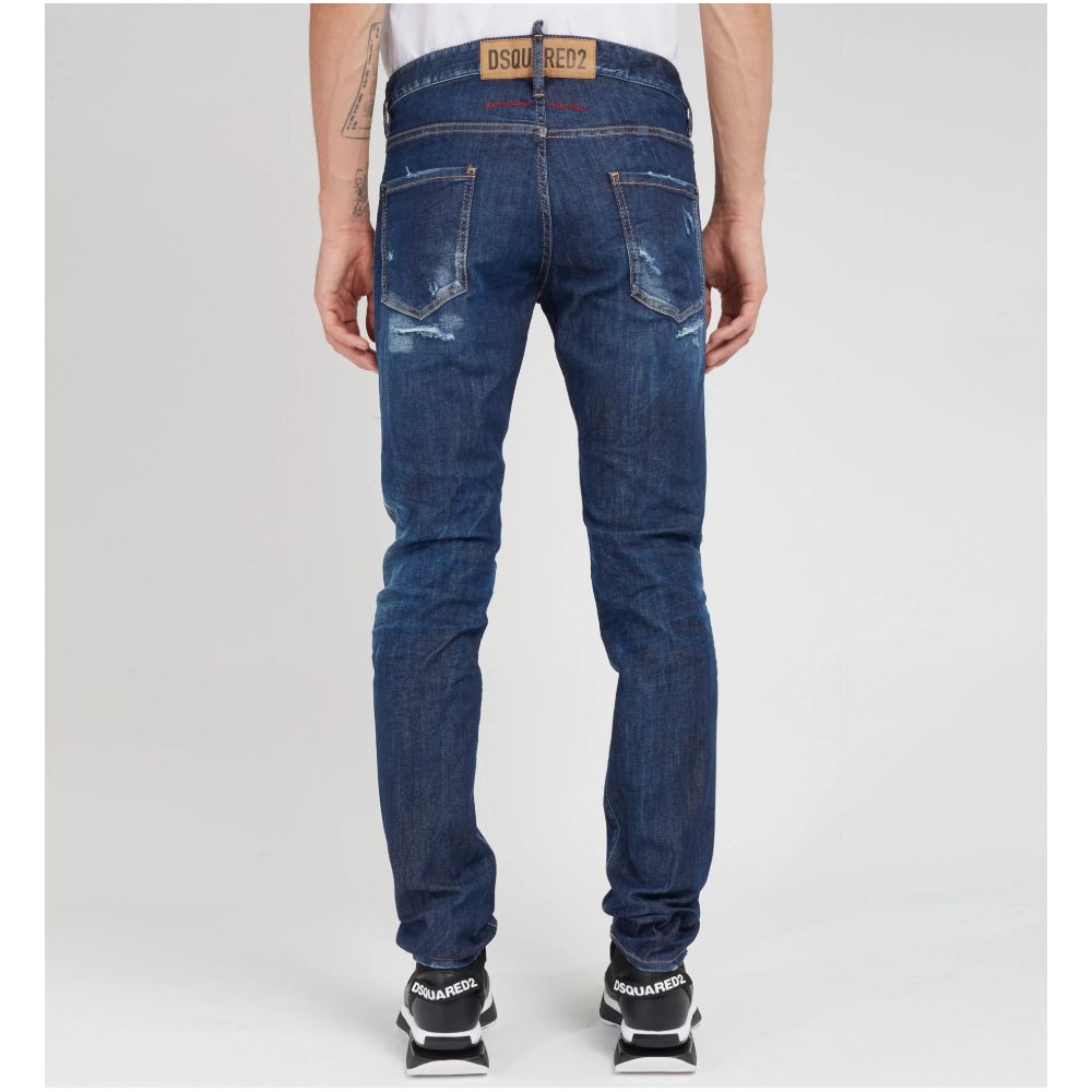 Pantalones y vaqueros de algodón azules