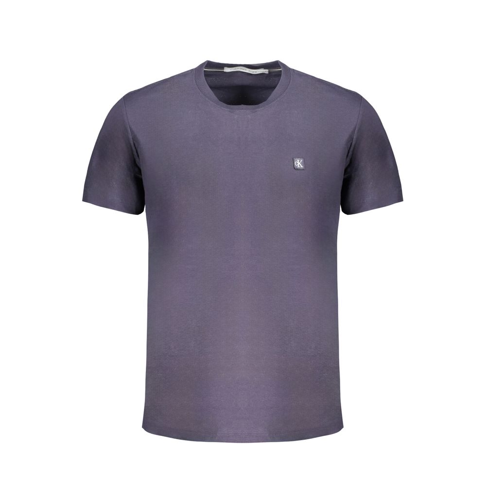 Camiseta azul de algodón