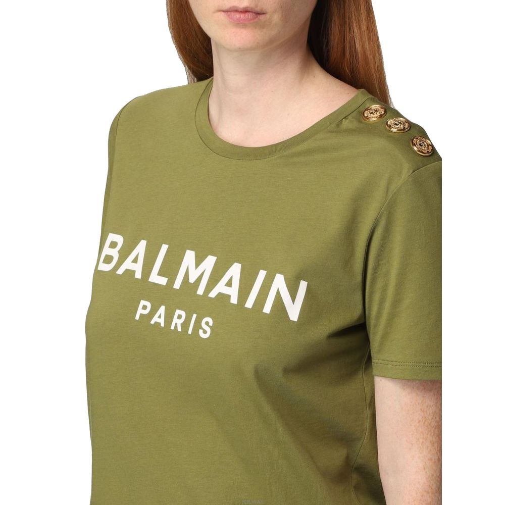 Green Cotton Tops & T-Shirt