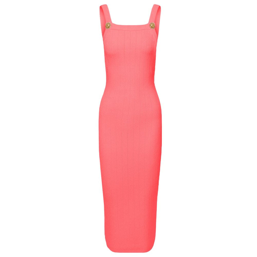 Vestido rosa de viscosa