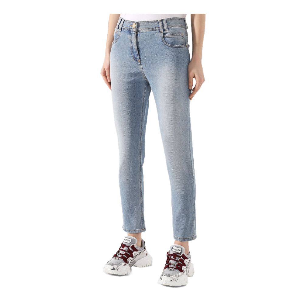 Blue Cotton Jeans & Pant