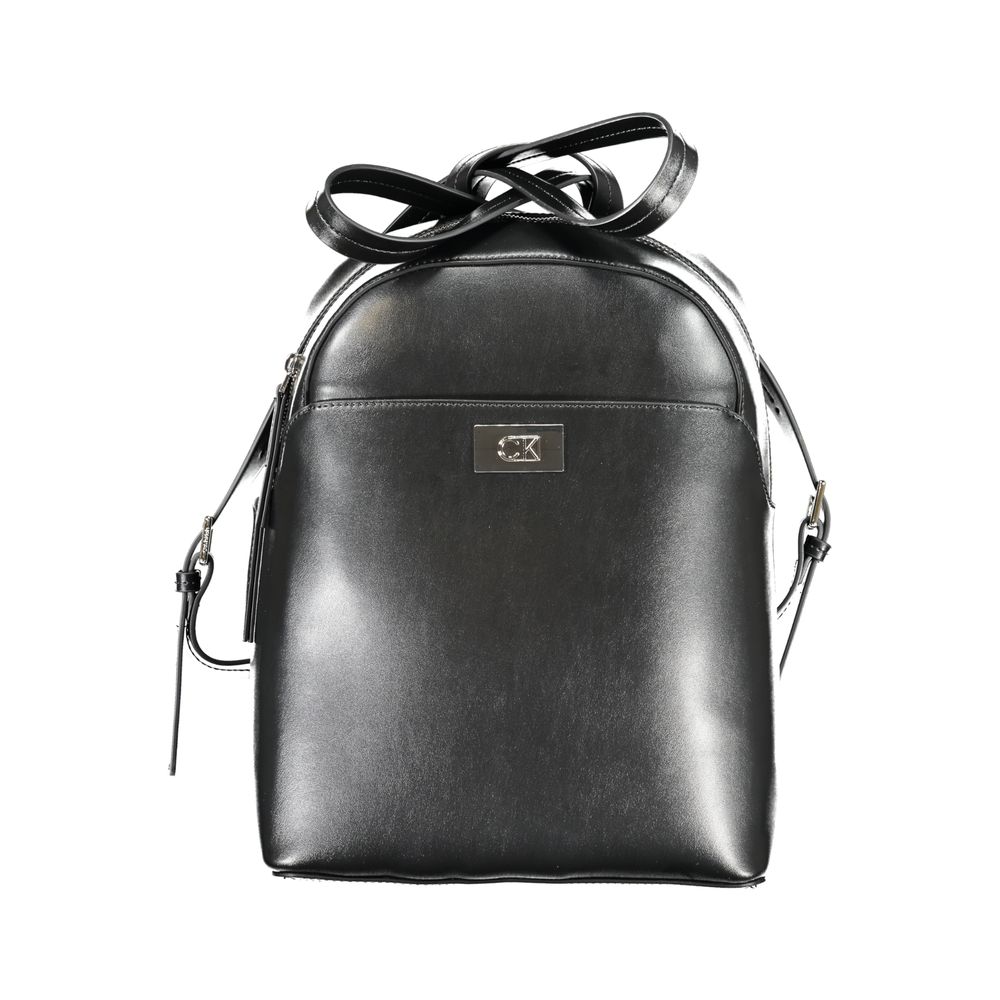 Mochila de poliéster negra