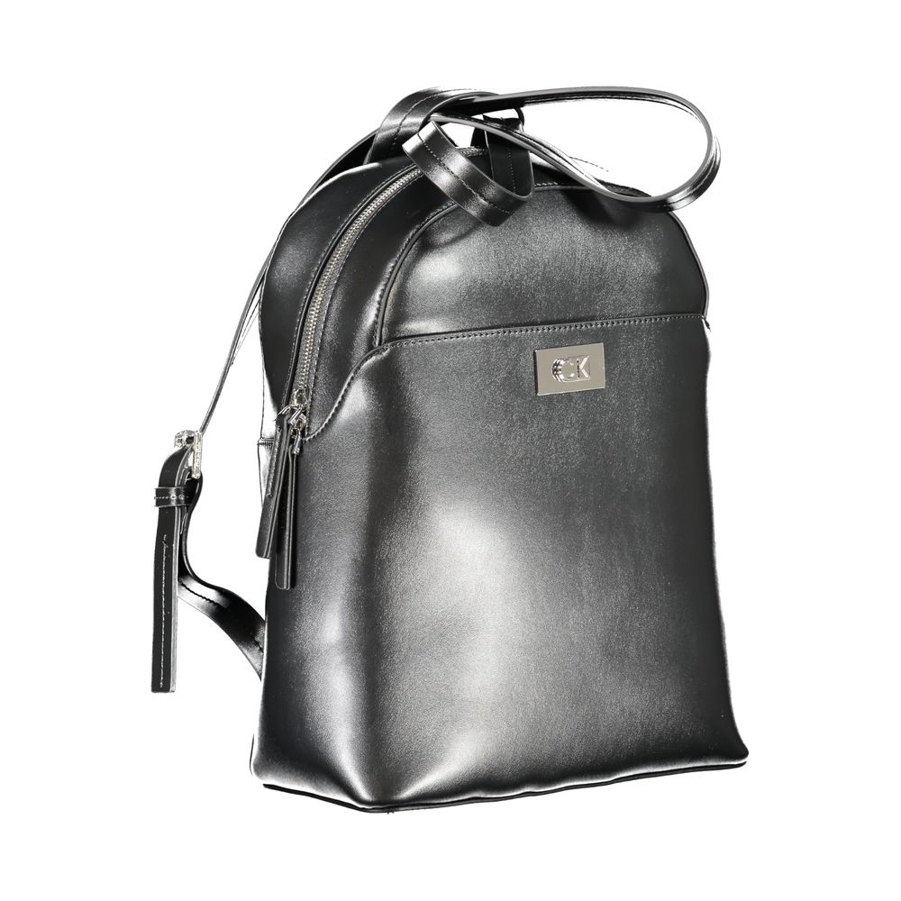 Mochila de poliéster negra