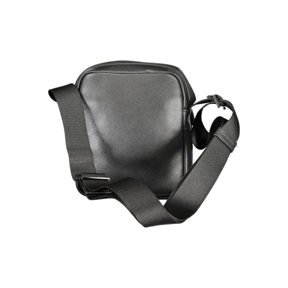 Bolso bandolera de poliéster negro