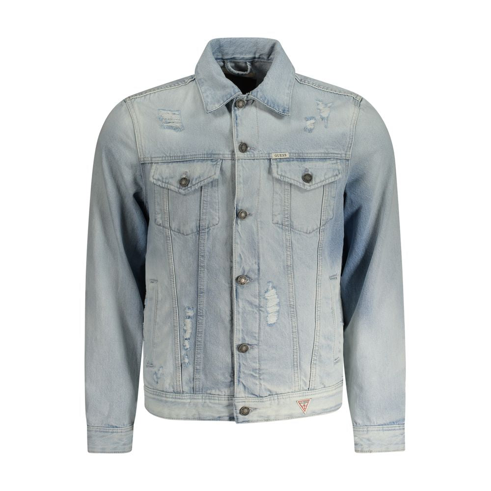 Chaqueta de algodón azul