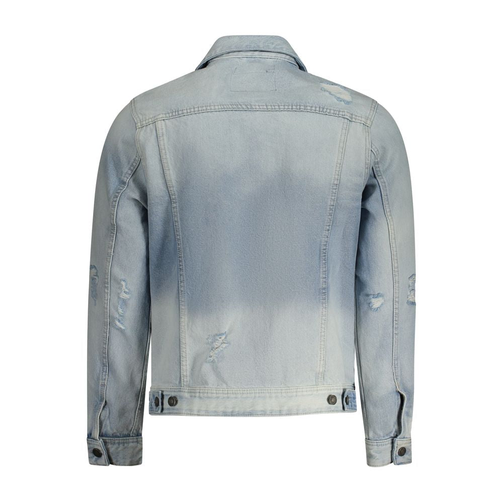 Chaqueta de algodón azul