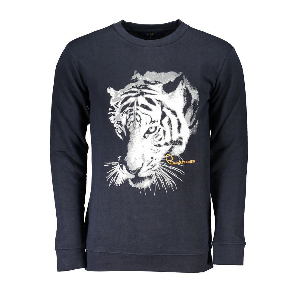 Jersey azul de algodón