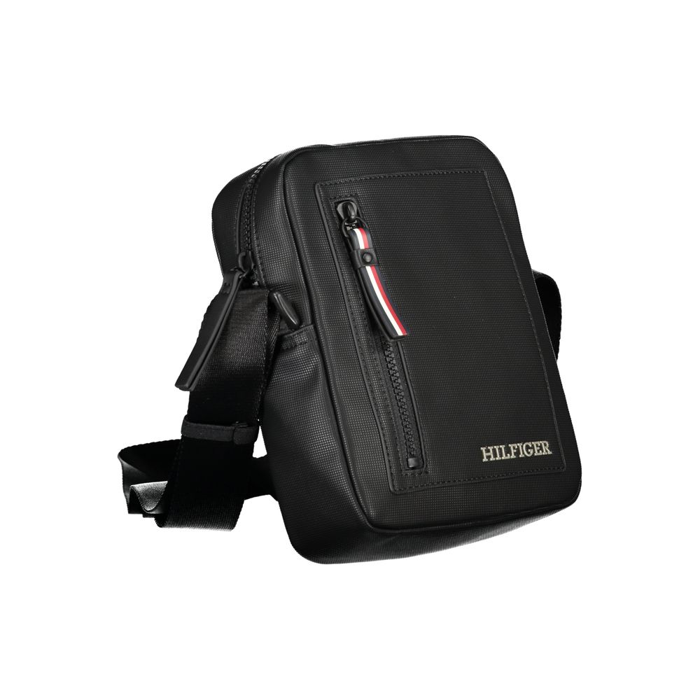 Bolso bandolera de polietileno negro