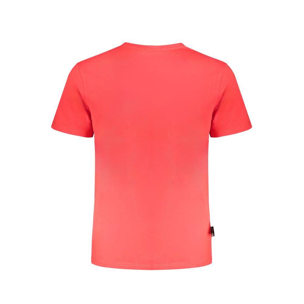 Camiseta roja de algodón